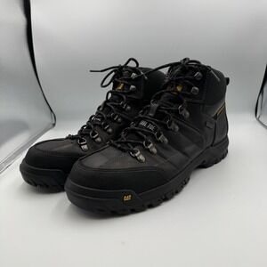 Caterpillar CAT Men's Threshold WP Steel Toe P90936 Leather Boot Size 13 M Black